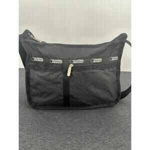 LeSportsac Everyday Bag Black Nylon Shoulder Crossbody